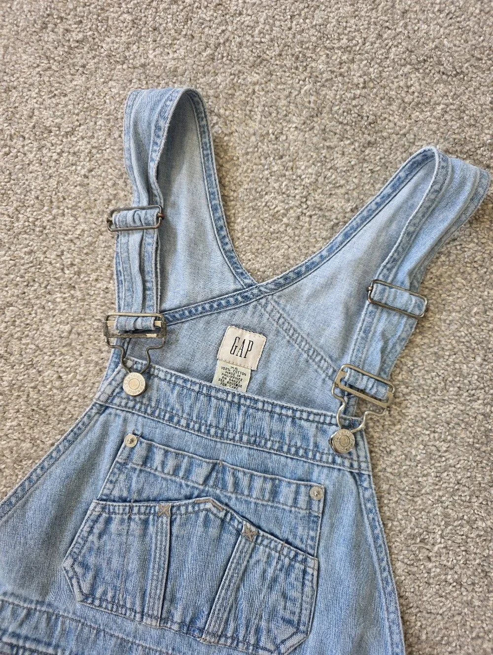 GAP Womens Denim Short Overalls